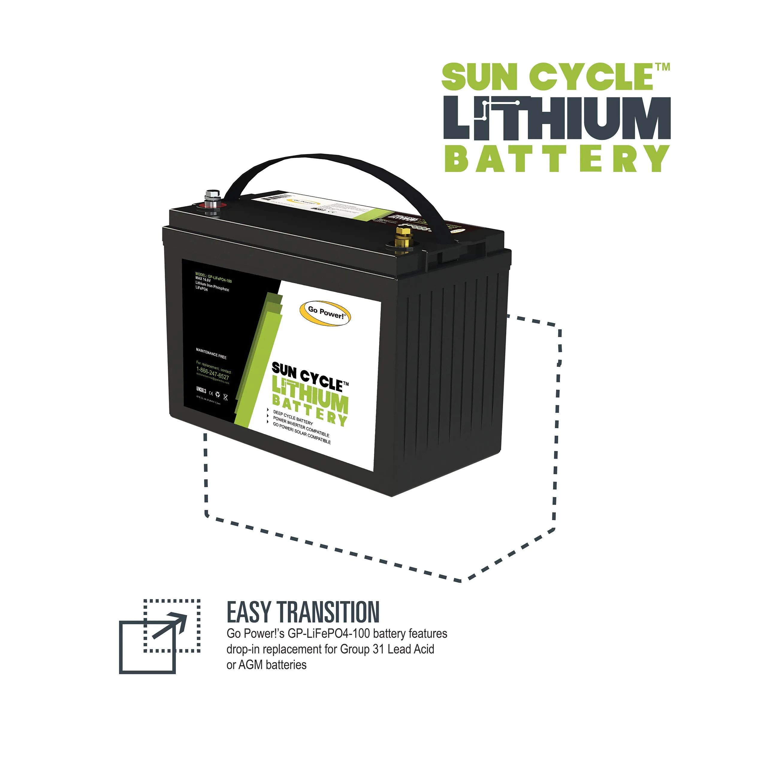 100Ah Lithium Iron Phosphate Solar Battery