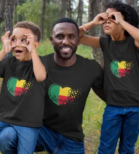 1sttheworld T-Shirt - Drapeau Bénin Flag T-Shirt Black A35