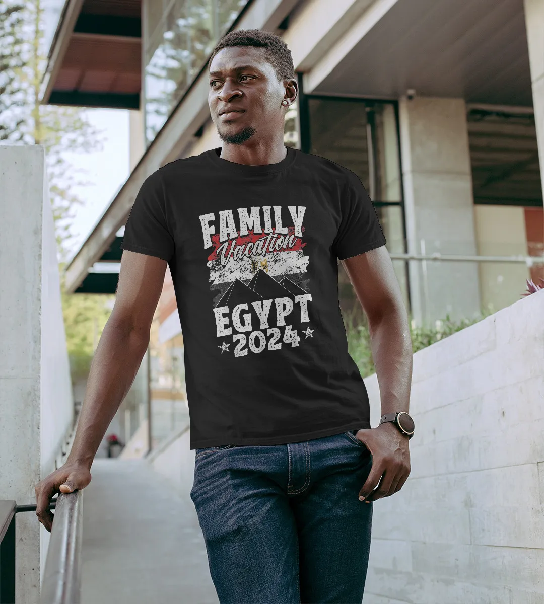 1sttheworld T-Shirt - Family Vacation Egypt 2024 Beach Summer Vacation T-Shirt Black A35