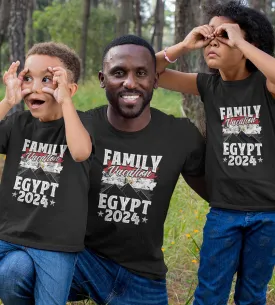 1sttheworld T-Shirt - Family Vacation Egypt 2024 Beach Summer Vacation T-Shirt Black A35