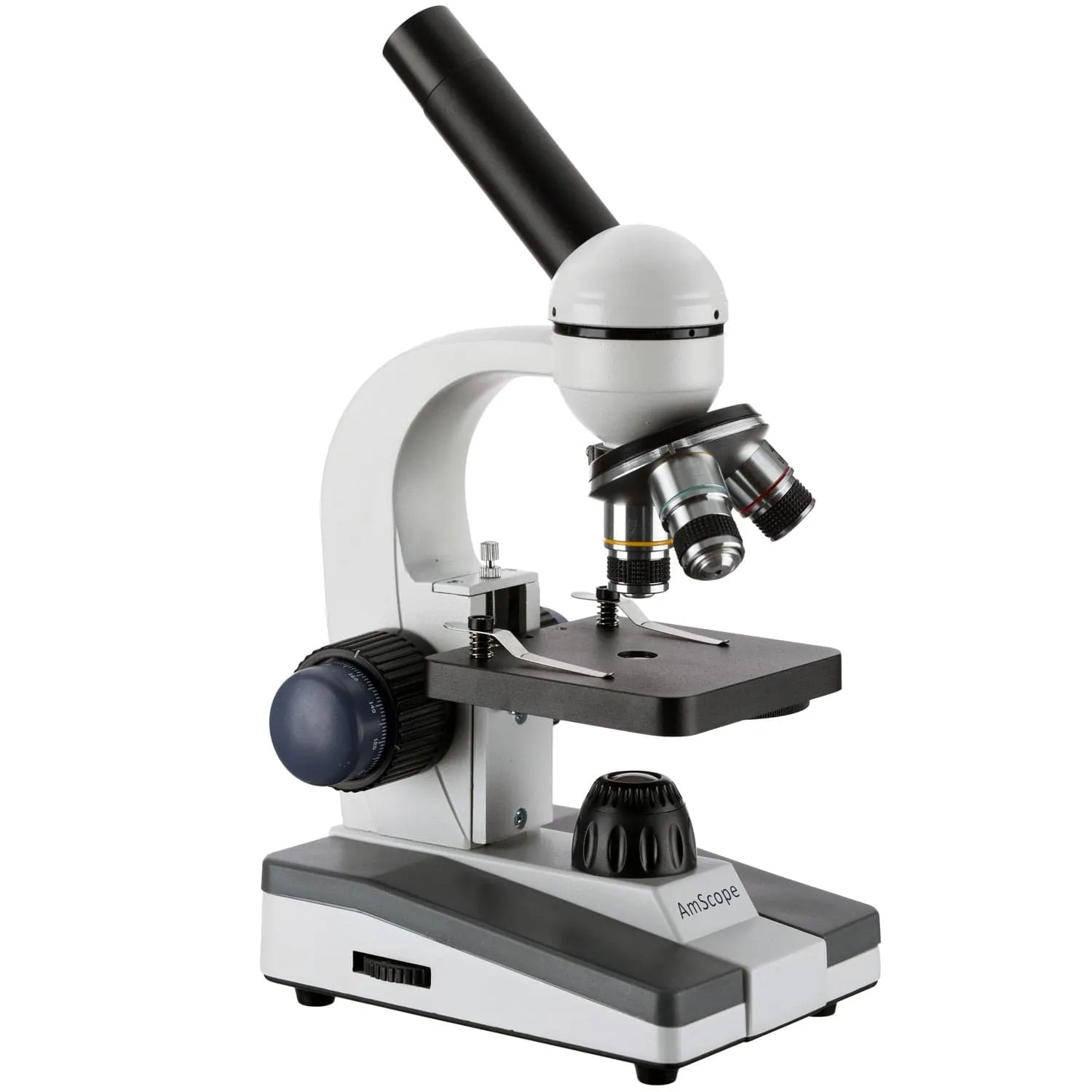 AmScope M150 Series Portable LED Monocular Student Compound Microscope 40X-1000X Magnification