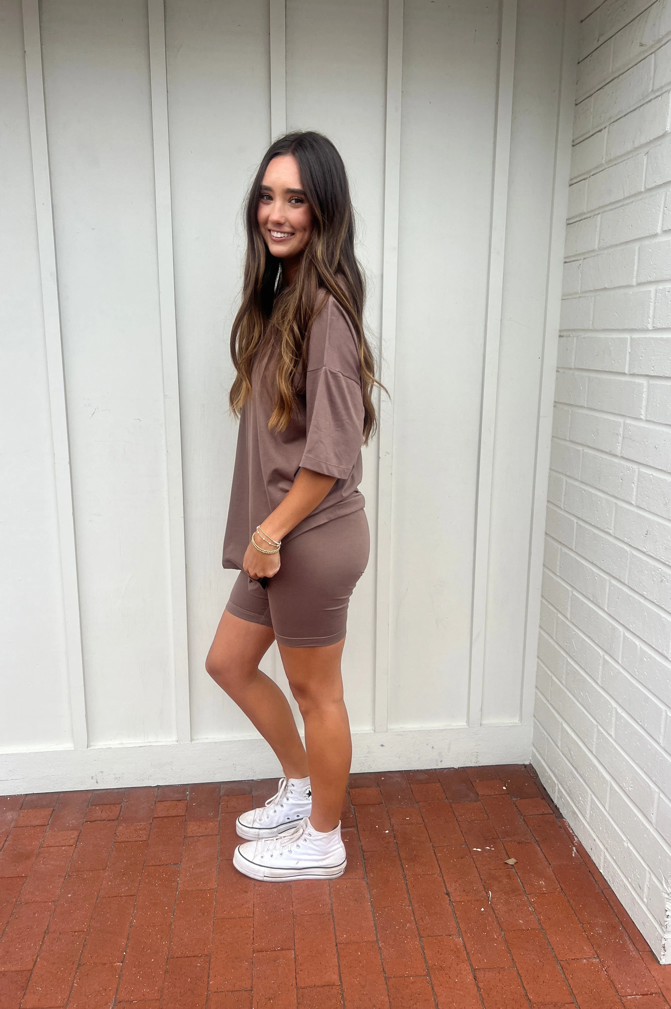Beach Cruiser Casual Biker Short Set