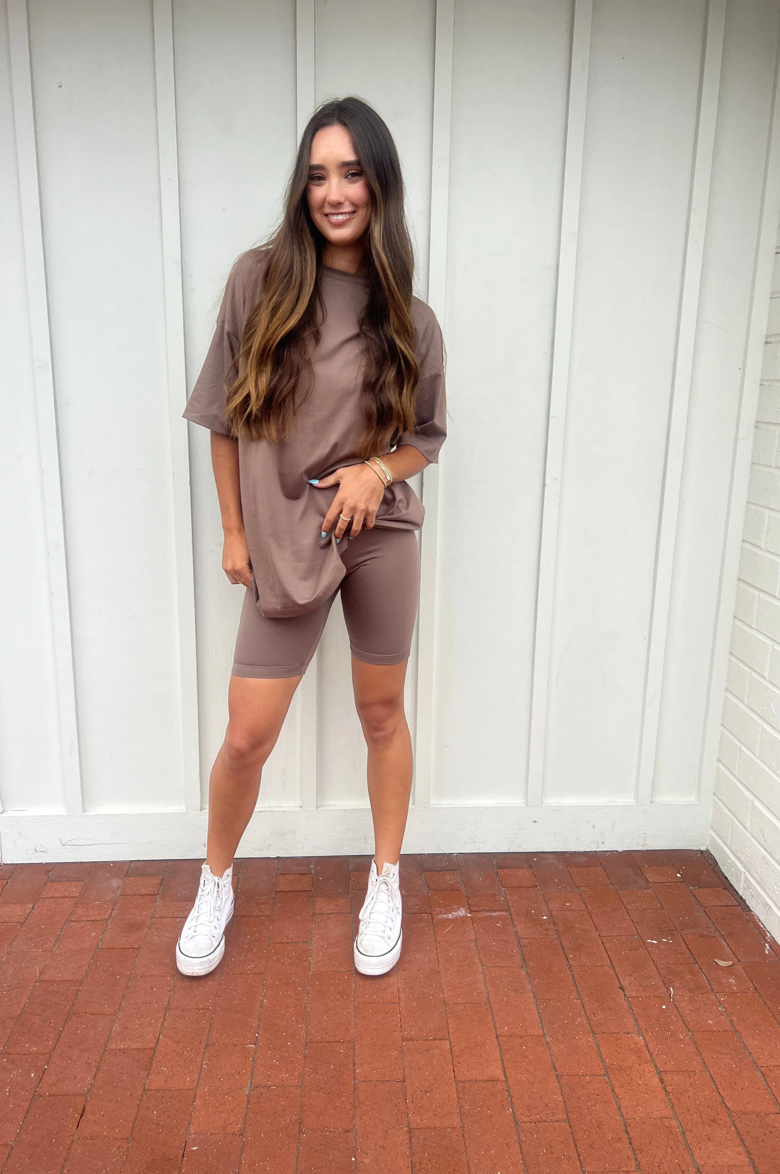 Beach Cruiser Casual Biker Short Set