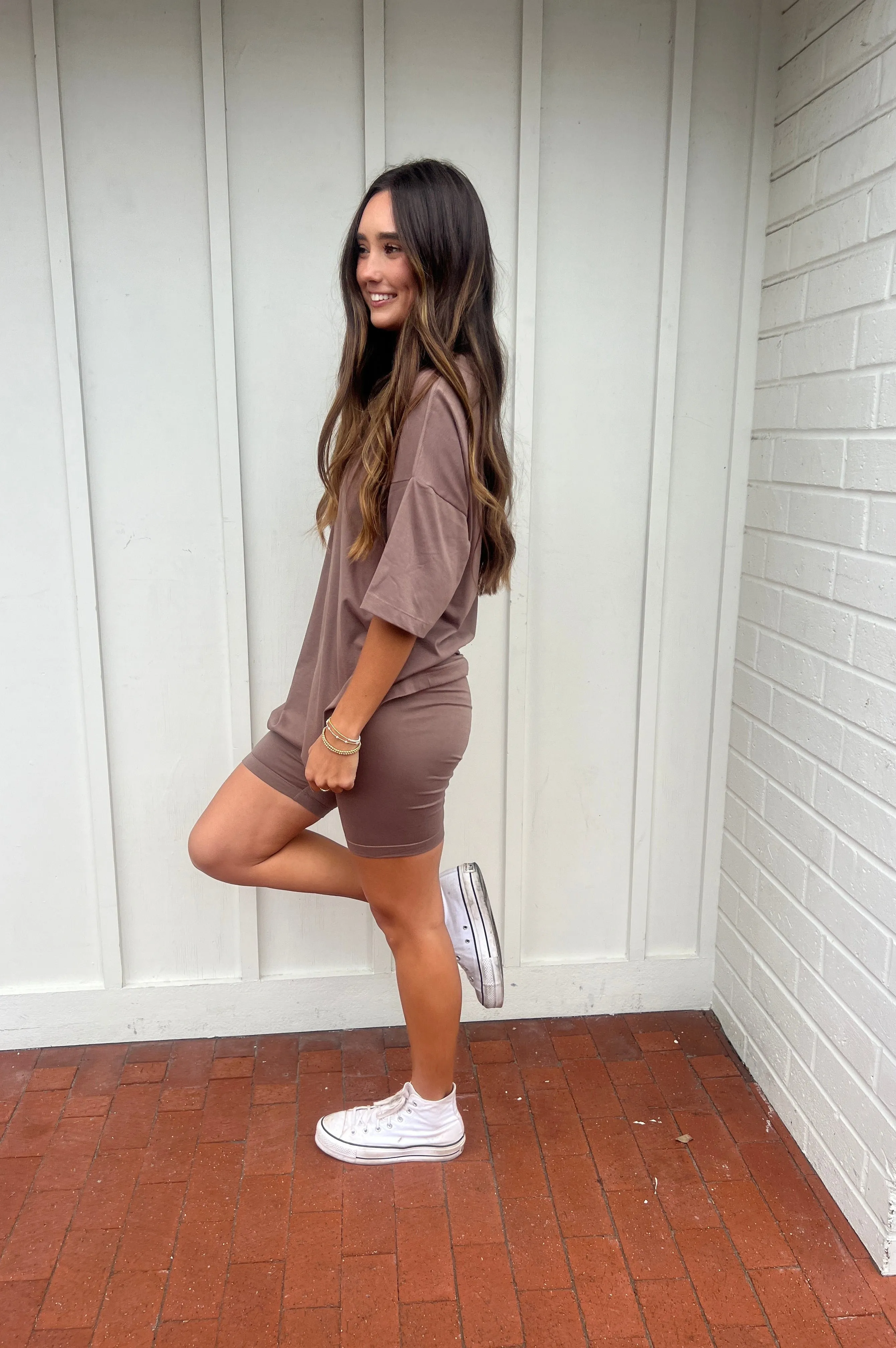 Beach Cruiser Casual Biker Short Set