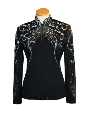 Black Horsemanship Blouse, Ladies L, 5033A