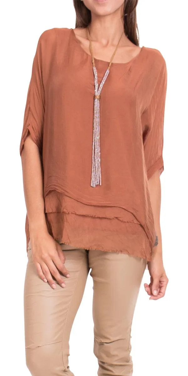 Carmelina Silk Kaftan