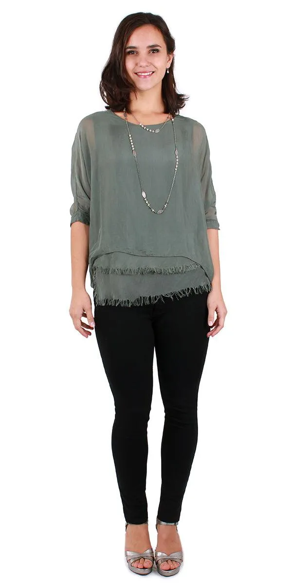 Carmelina Silk Kaftan