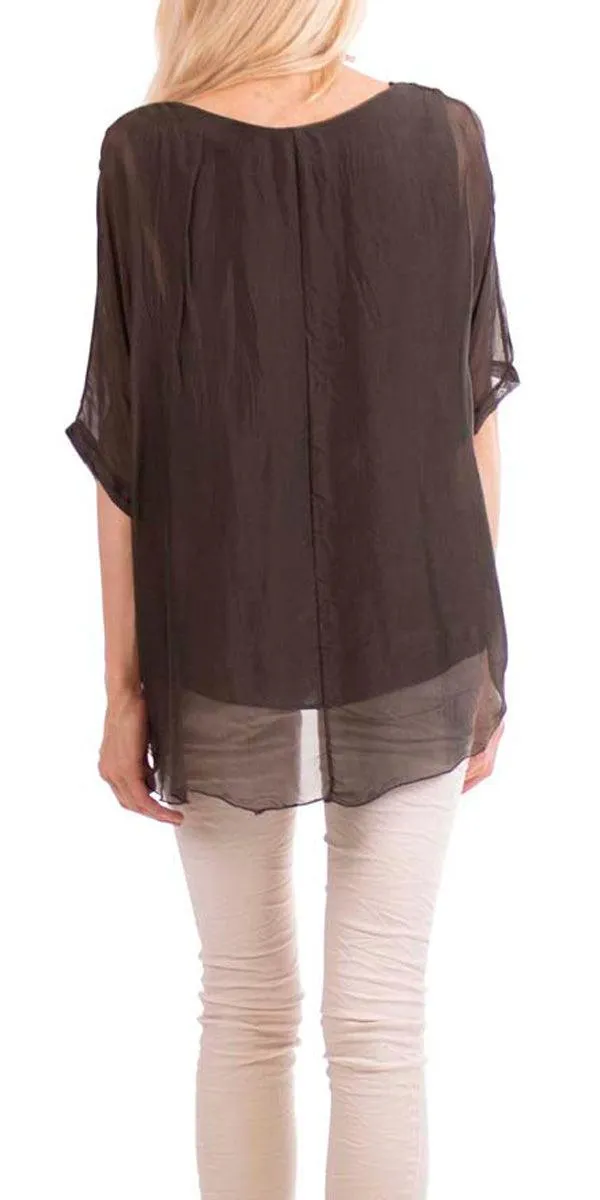 Carmelina Silk Kaftan