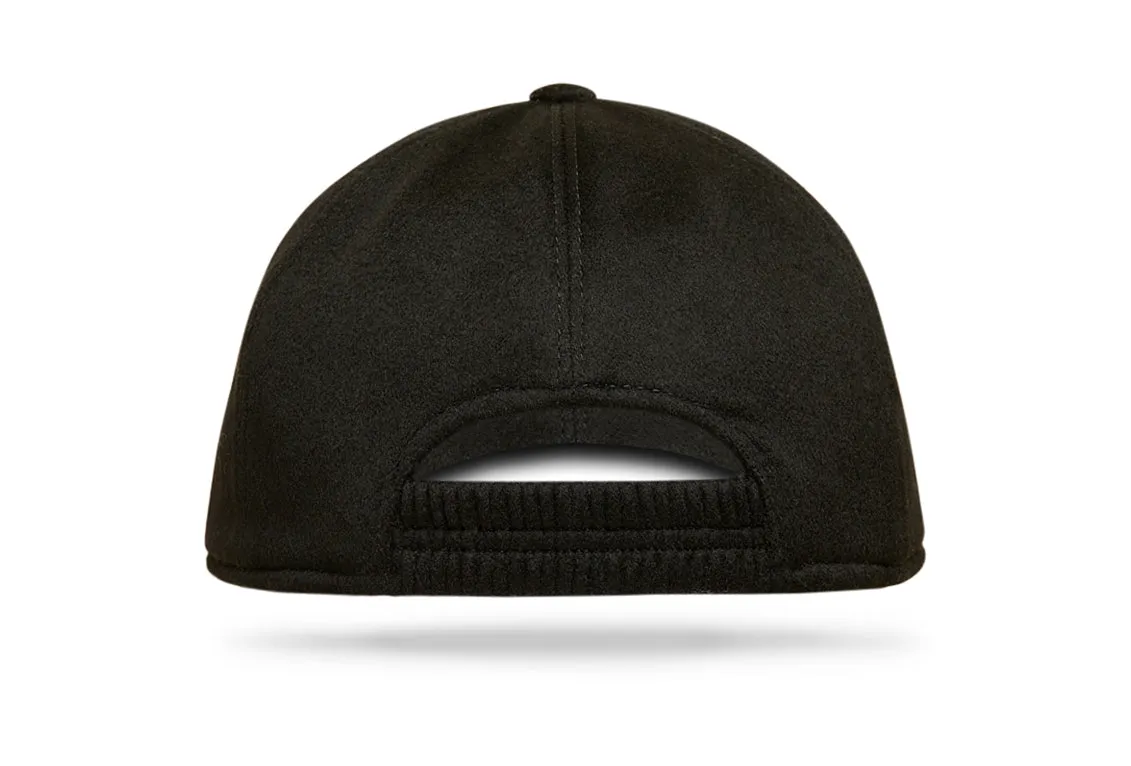 Cashmere Baseball Cap - Black