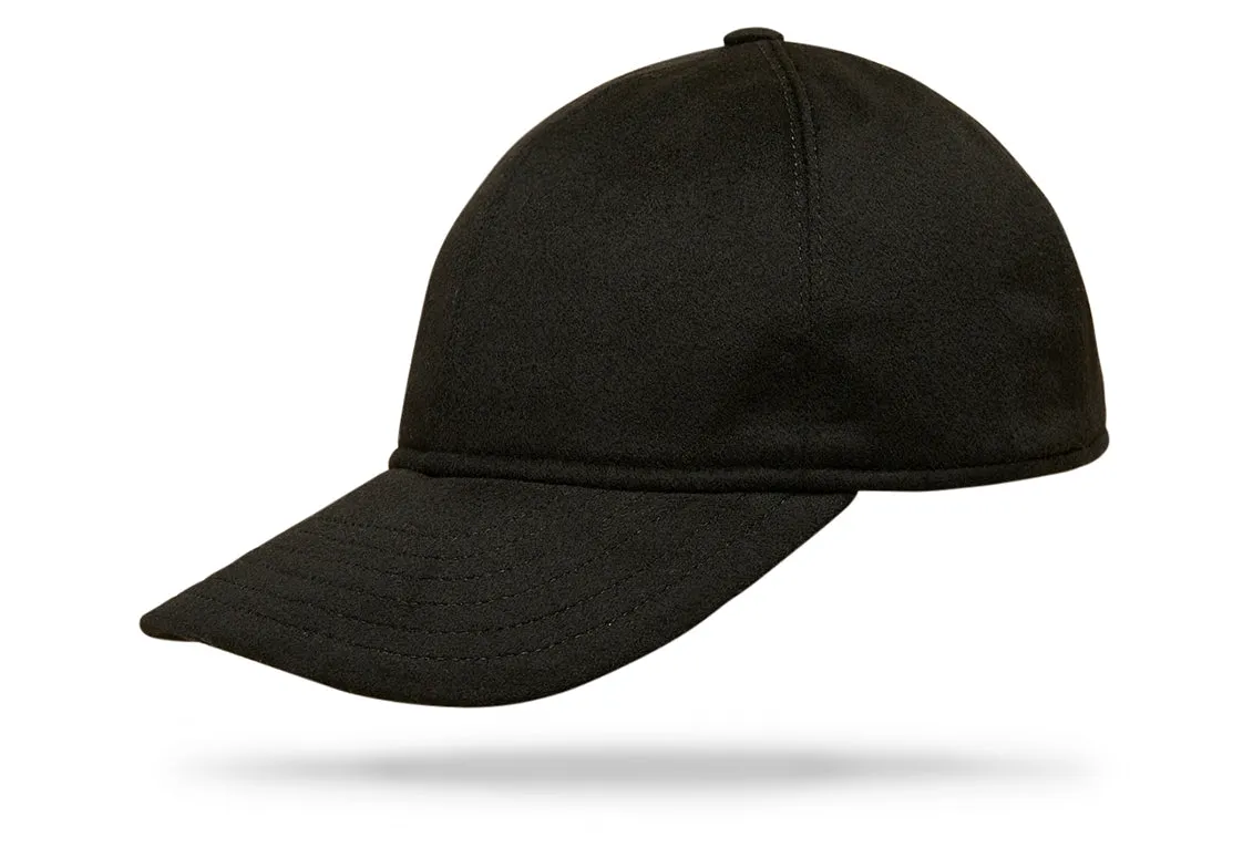 Cashmere Baseball Cap - Black