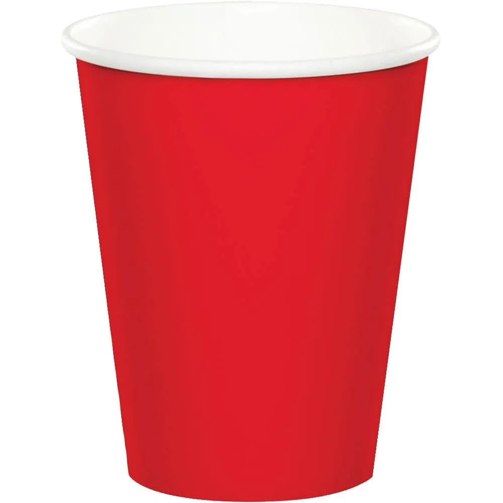 Classic Red Paper Cups 9oz, 24ct