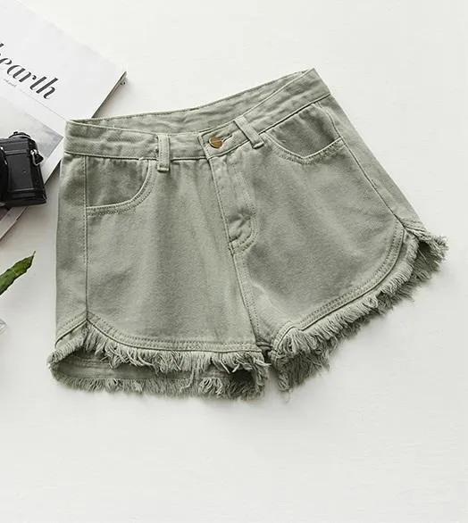 Colorful Denim Summer Casual Shorts