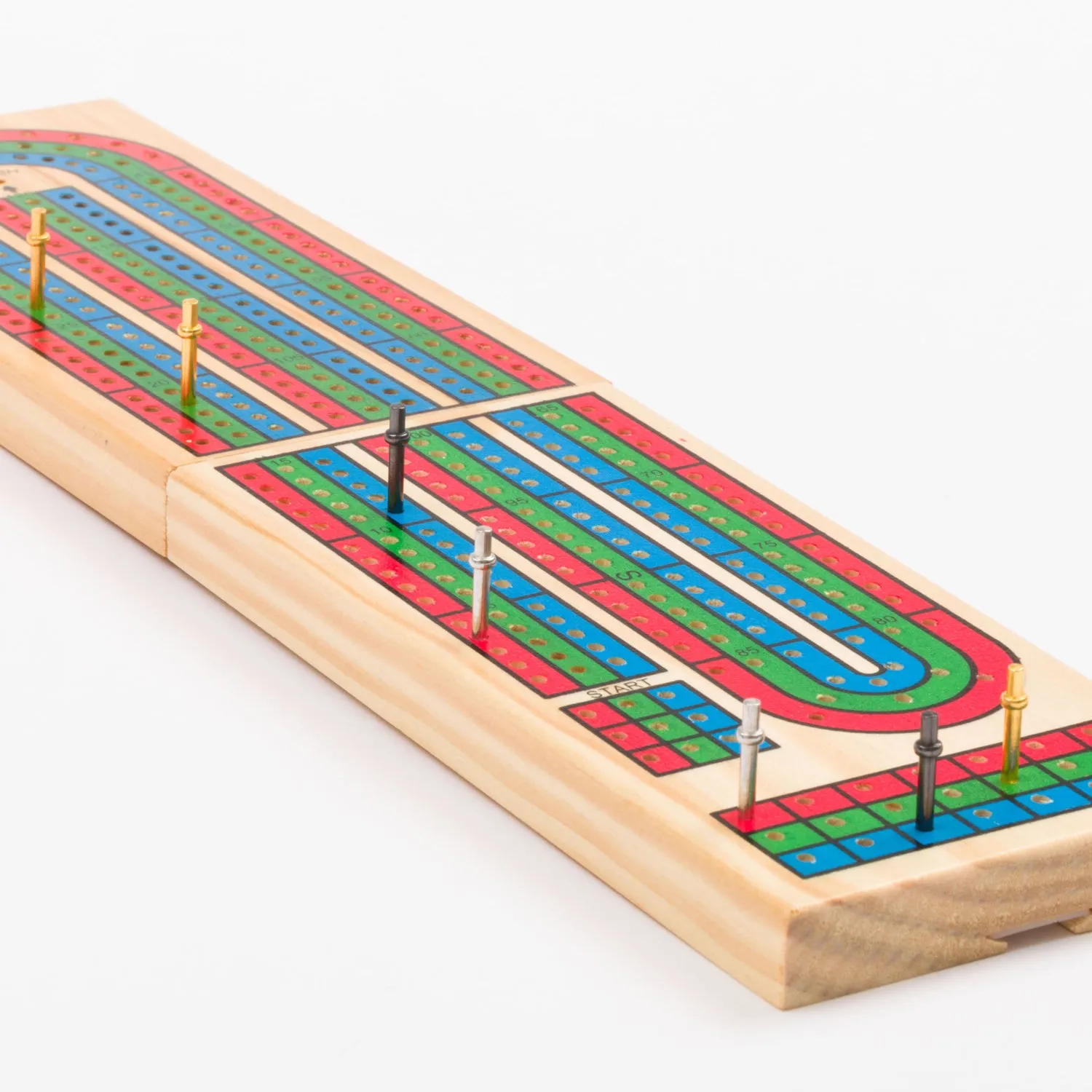 Cribbage Board and Playing Cards (Includes metal pegs)