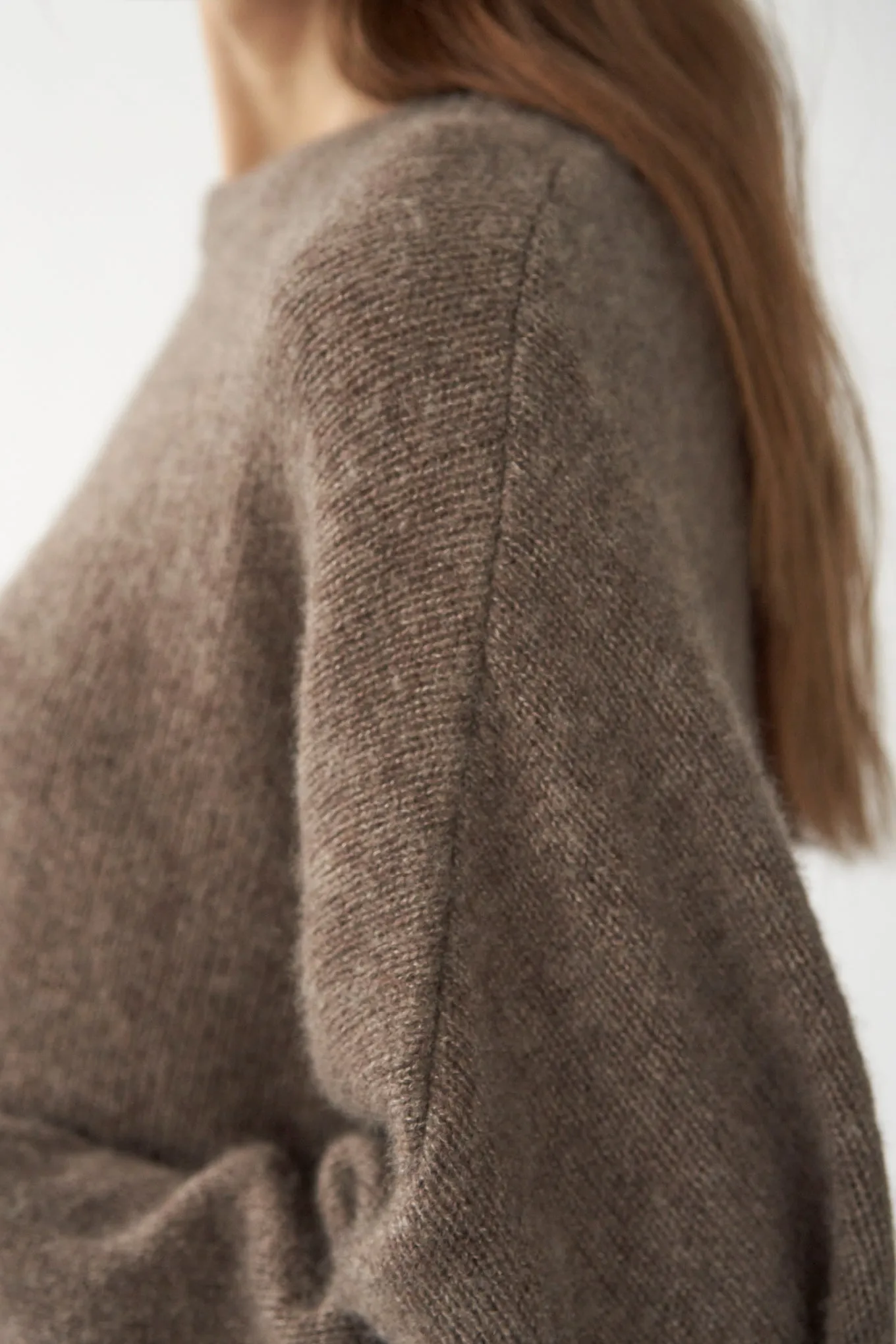 DEAN KNIT - HAZELNUT - SILK/CASHMERE