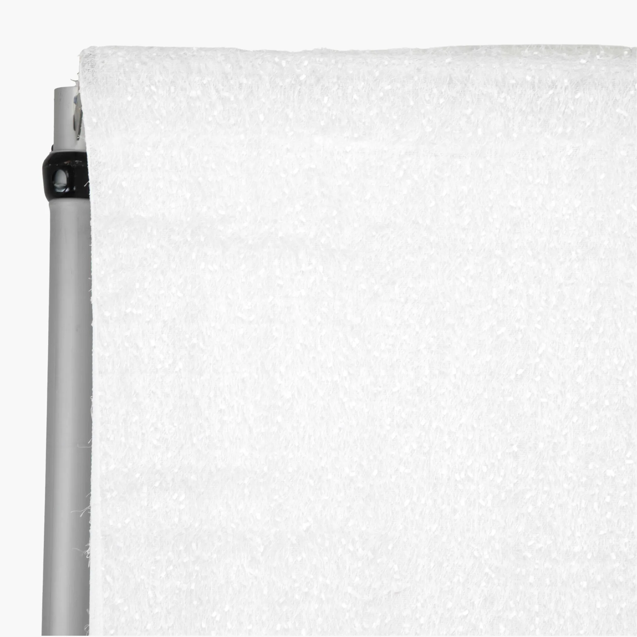 Flurries 12ft H x 52" W Drape/Backdrop Curtain Panel - White