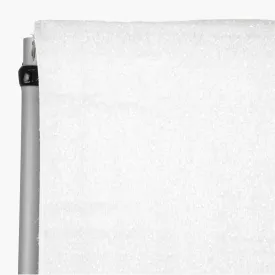 Flurries 12ft H x 52" W Drape/Backdrop Curtain Panel - White