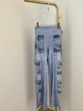 Flushed Denim Cargo