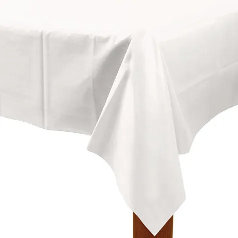 Frosty White Rectangular Table Cover 54"x108" | 1ct