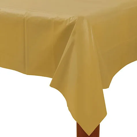 Gold Rectangular Table Cover 54" x 108" | 1ct