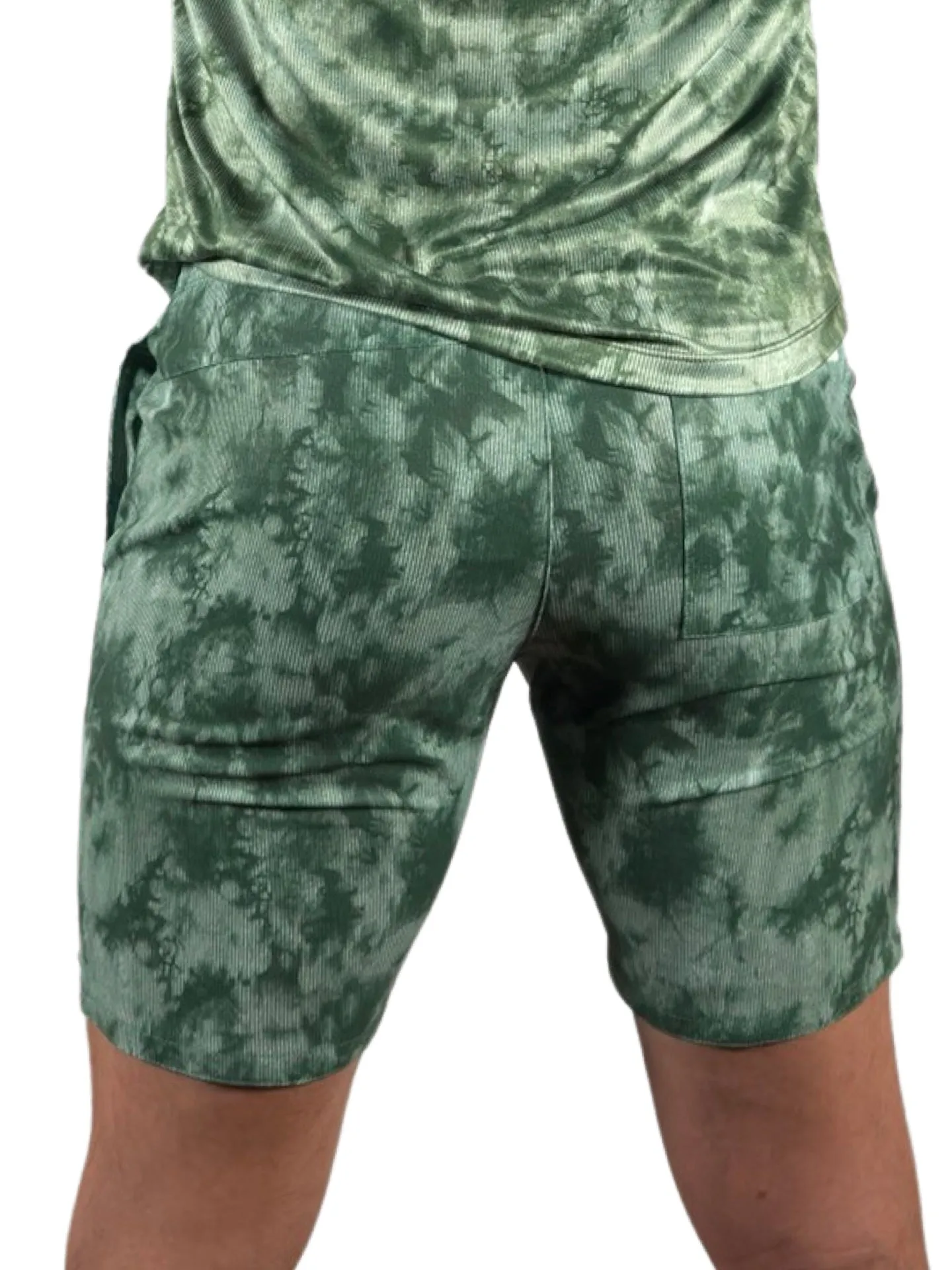 Green Tie Dye Short