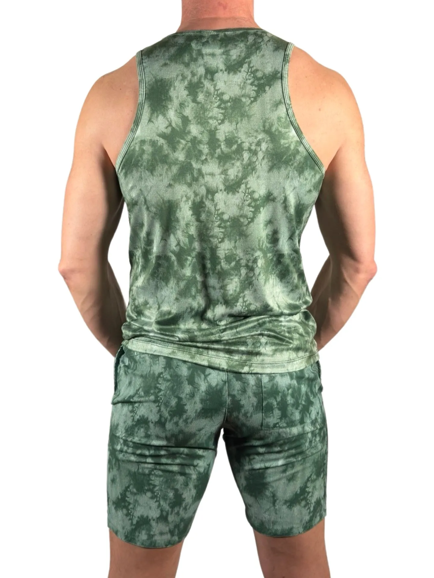 Green Tie Dye Short
