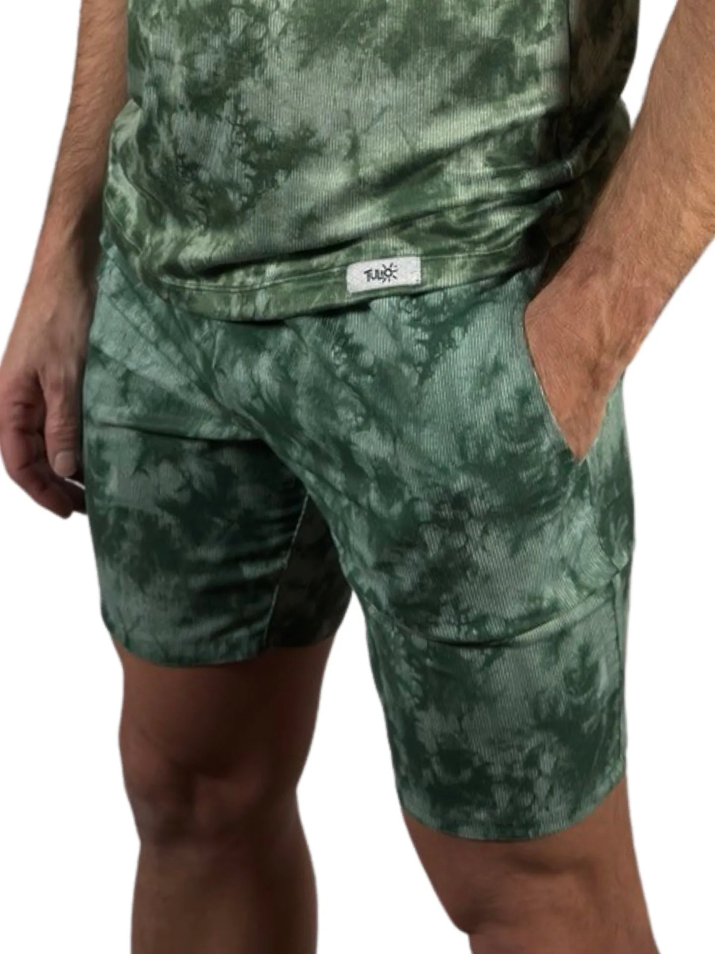 Green Tie Dye Short