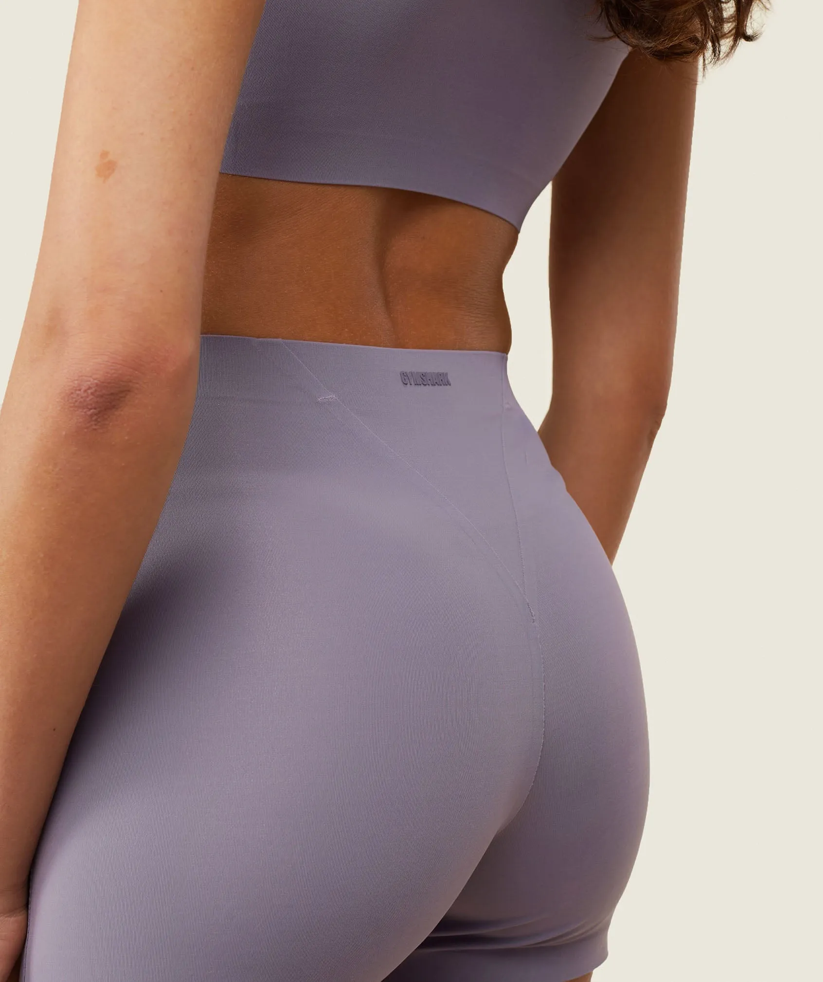 Gymshark everywear Active Cycling Shorts - Fog Purple