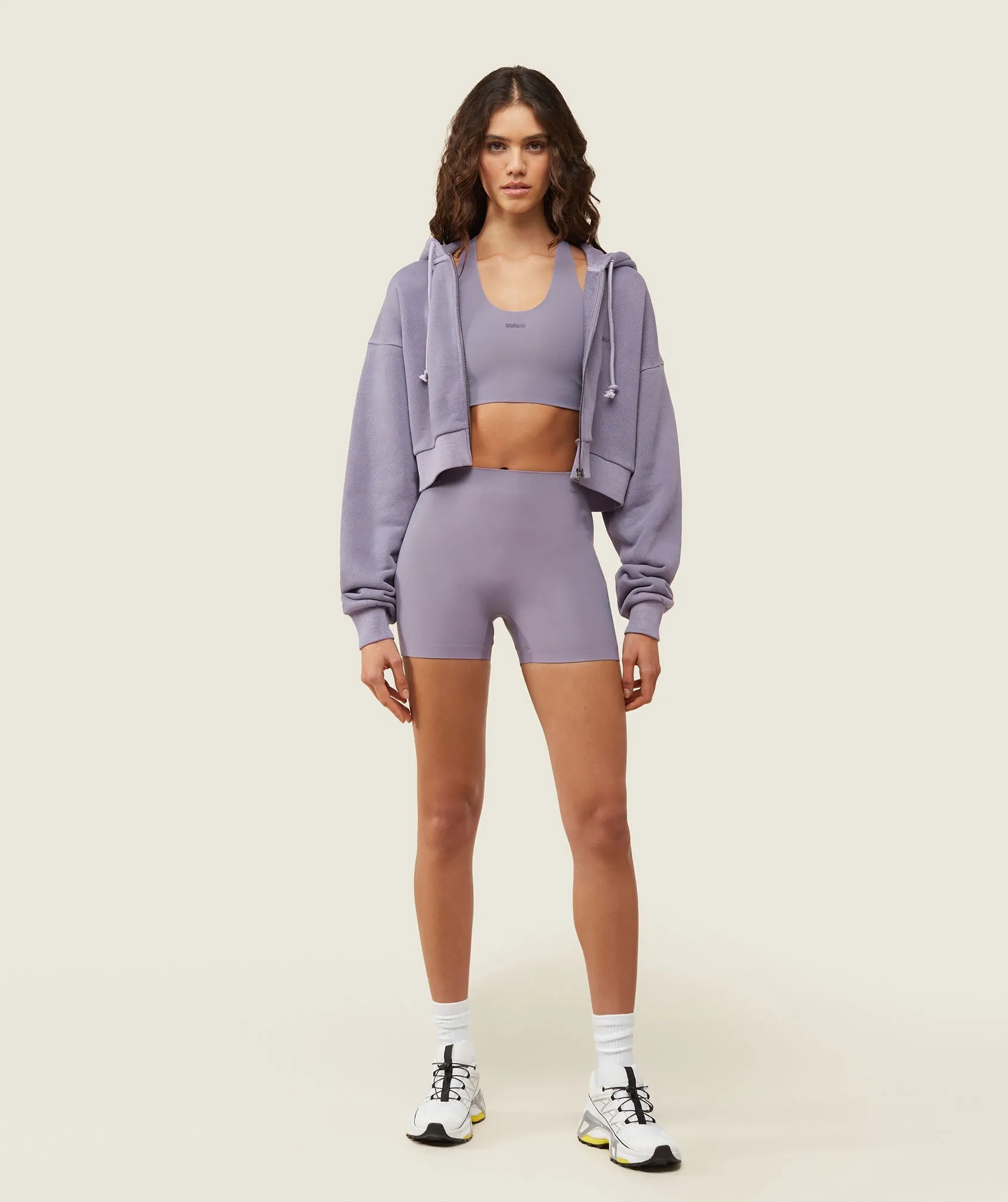 Gymshark everywear Active Cycling Shorts - Fog Purple