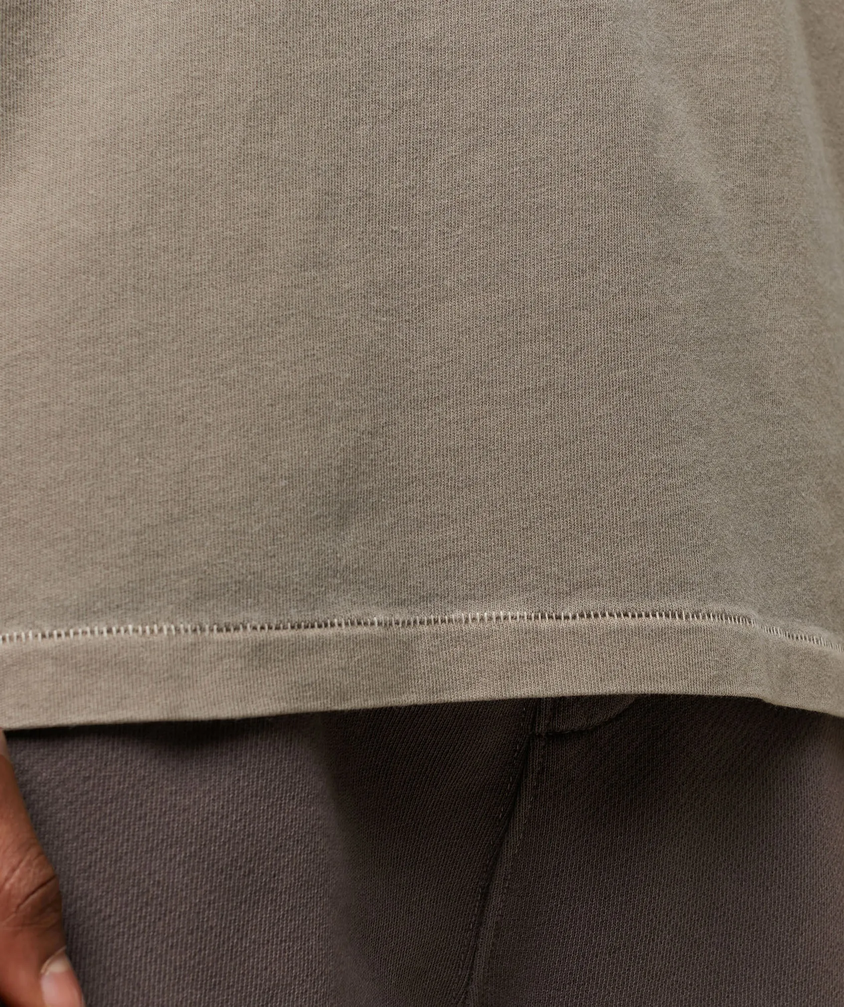 Gymshark everywear Relaxed Long Sleeve Tee - Linen Brown