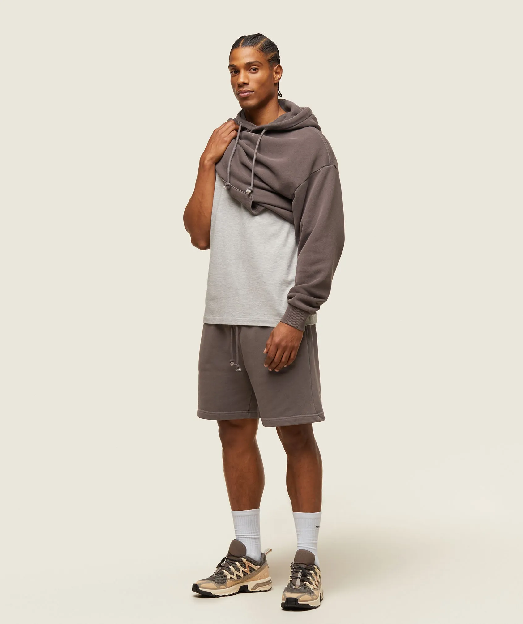 Gymshark everywear Sweat Shorts - Archive Brown