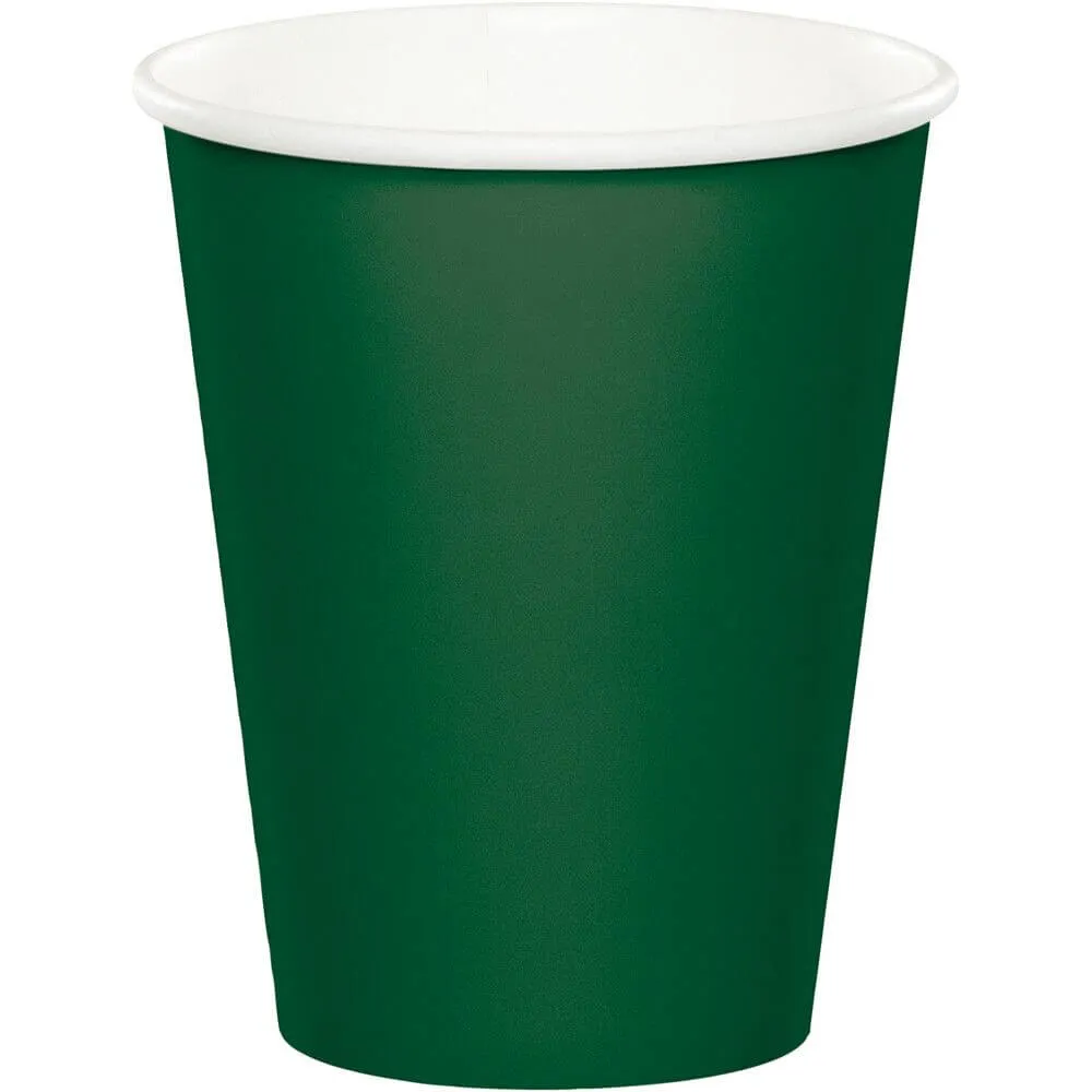 Hunter Green Hot and Cold Cups  9oz 24ct
