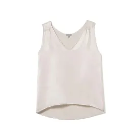 Jill V Neck Top - Egg Nog
