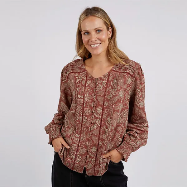 Juliette Paisley Top - Paisley Print