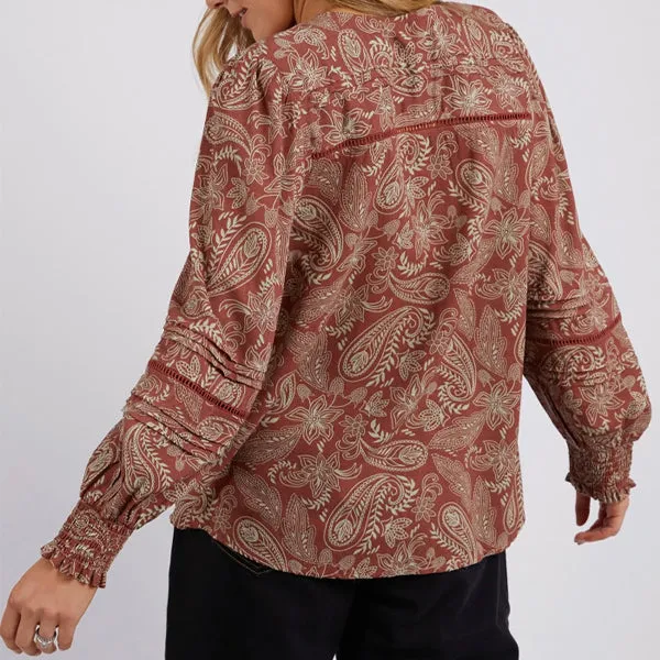 Juliette Paisley Top - Paisley Print