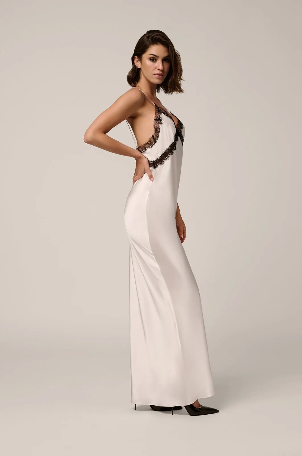 LACE INSET MAXI SLIP