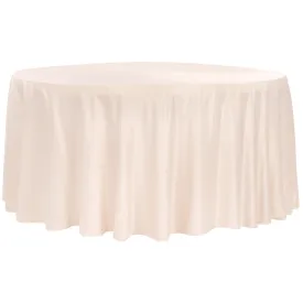 Lamour Satin 132" Round Tablecloth - Blush/Rose Gold