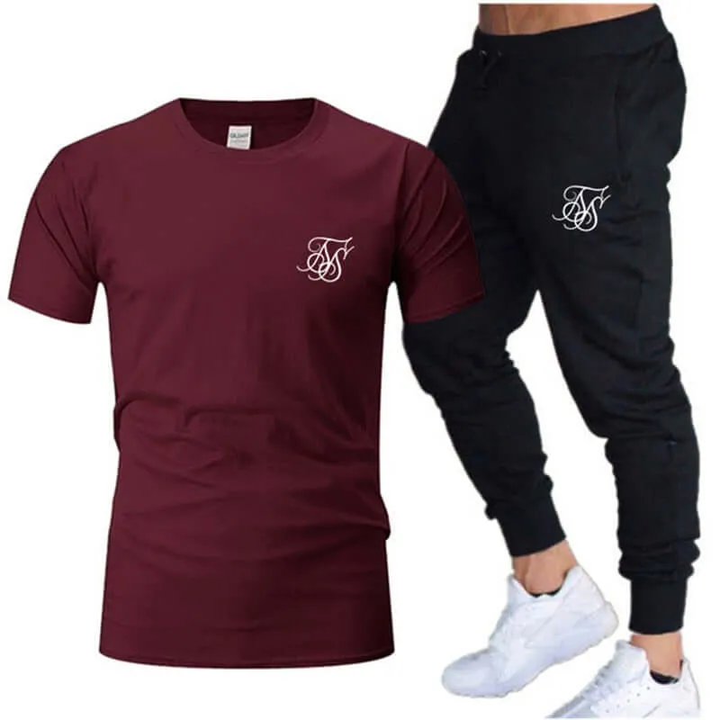 Leisure Fashion Men's Set Tracksuit Sportswear 2 piece set