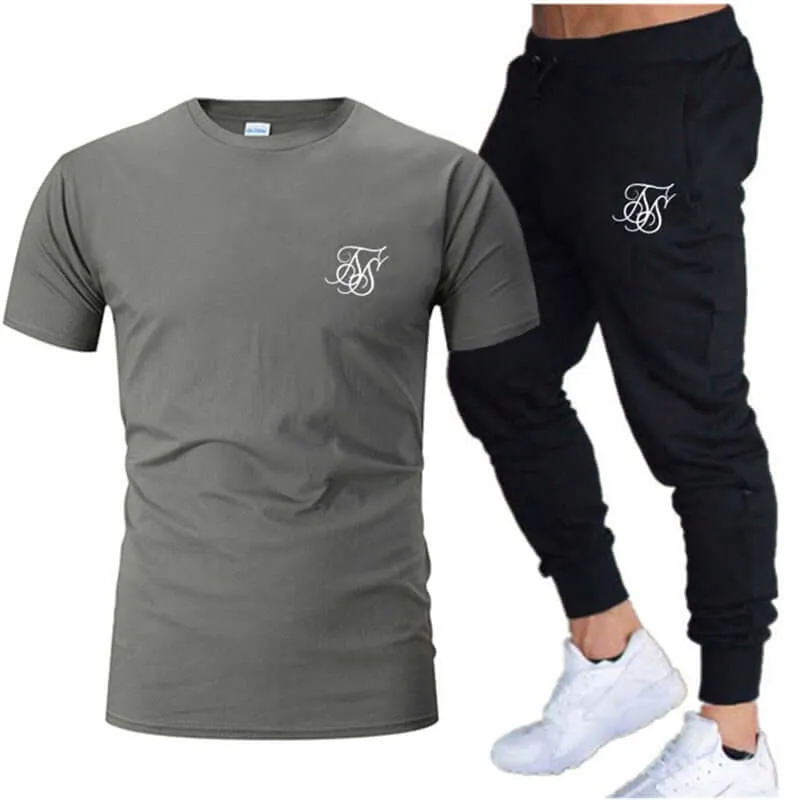 Leisure Fashion Men's Set Tracksuit Sportswear 2 piece set