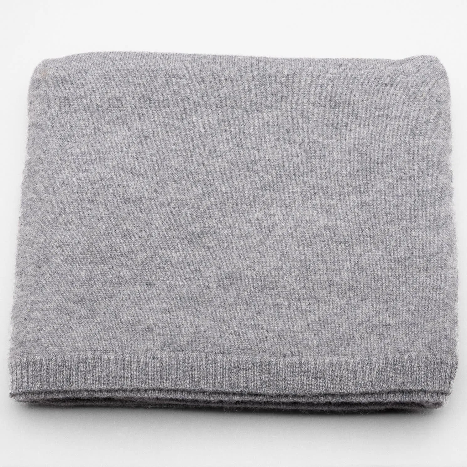 Let's GO 100% Pure Cashmere Luxe Travel Blanket, Marle Grey Mid