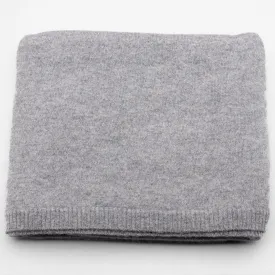 Let's GO 100% Pure Cashmere Luxe Travel Blanket, Marle Grey Mid