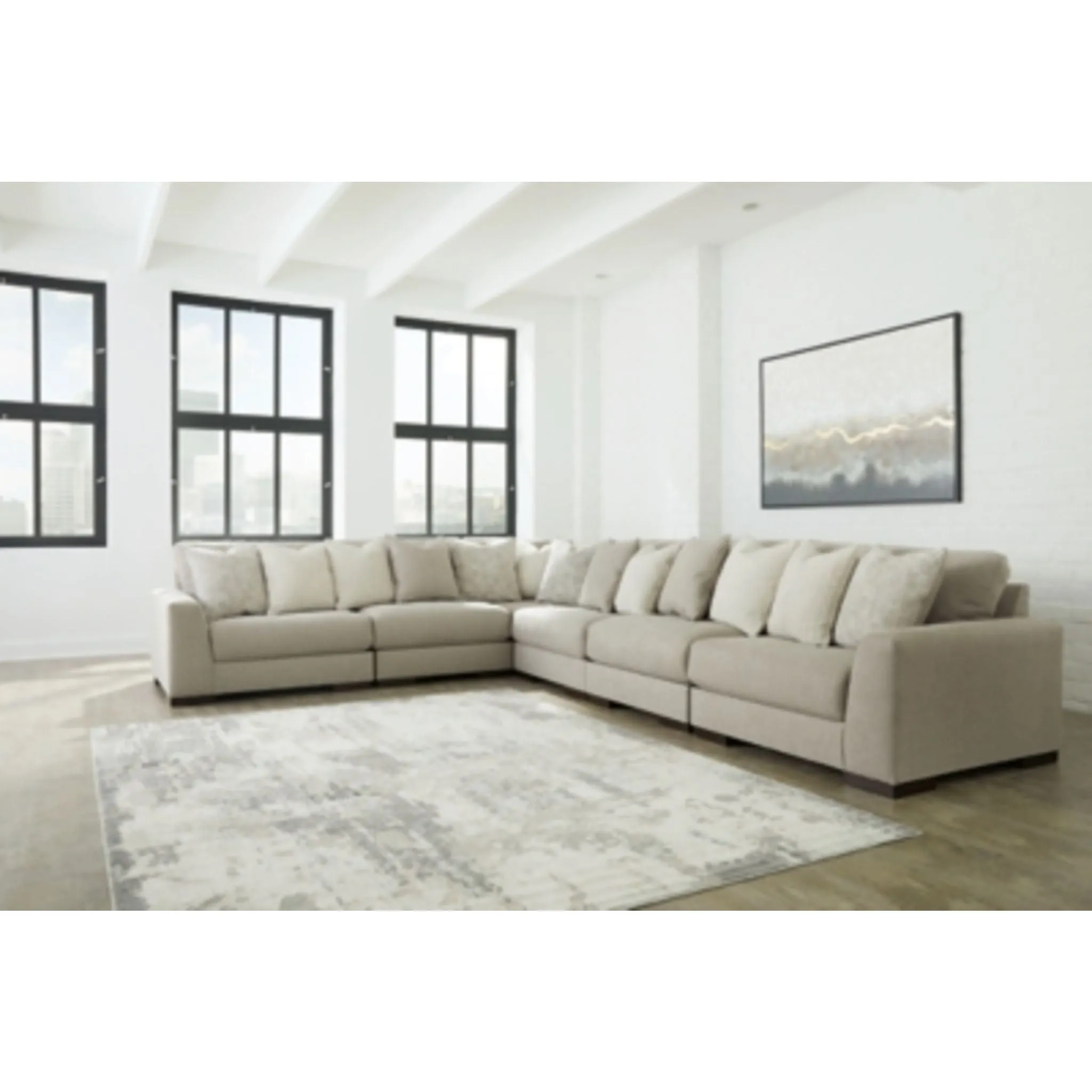 Lyndeboro-Exclusive 6 Piece Modular Sectional