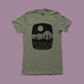 Moore Collection Night Butte Olive Tee