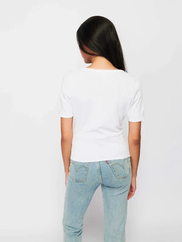 Nation LTD -  Carlotta Femme Button Up in Optic White