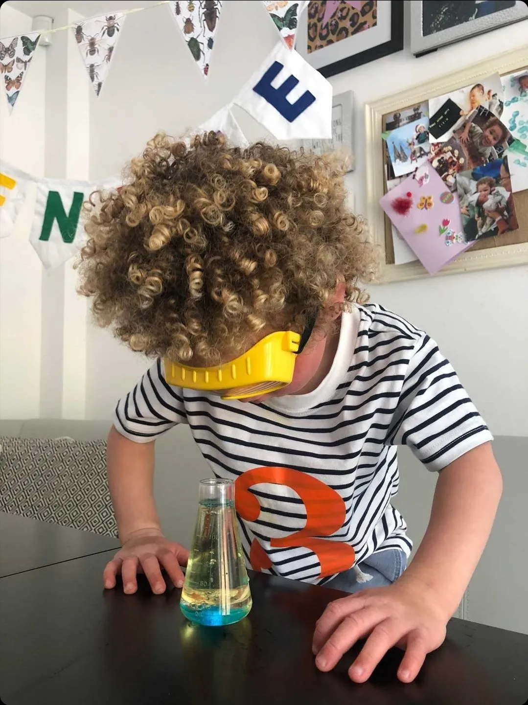 Number 3 Stripe Birthday Tee
