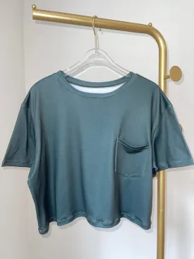 Olive Oversized Top
