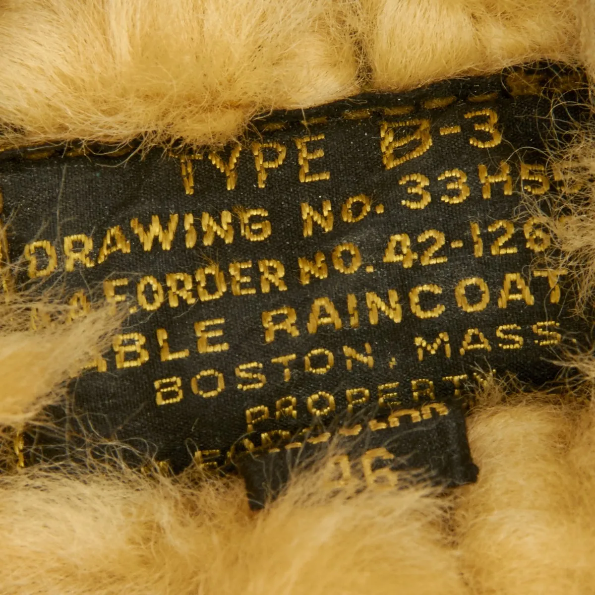Original U.S. WWII B-17 Bomber Tantalizing Takeoff B-3 Sheepskin Jacket