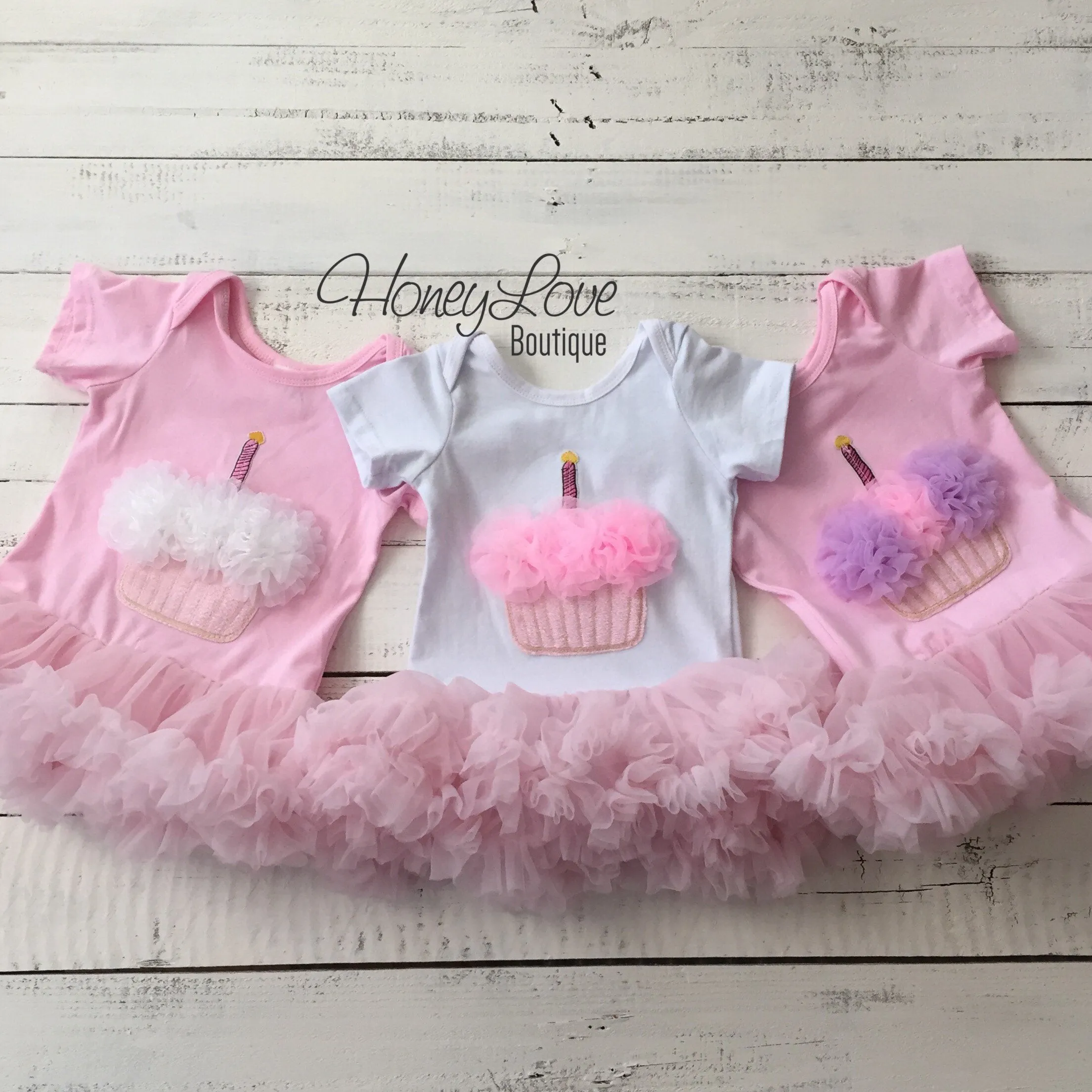 Personalized Cupcake Tutu Dress - Silver or Gold glitter