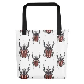 Polka Brown Beetles by Robert Bowen Tote Bag