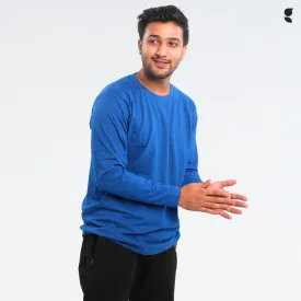 Round Neck Royal Blue Full Sleeve