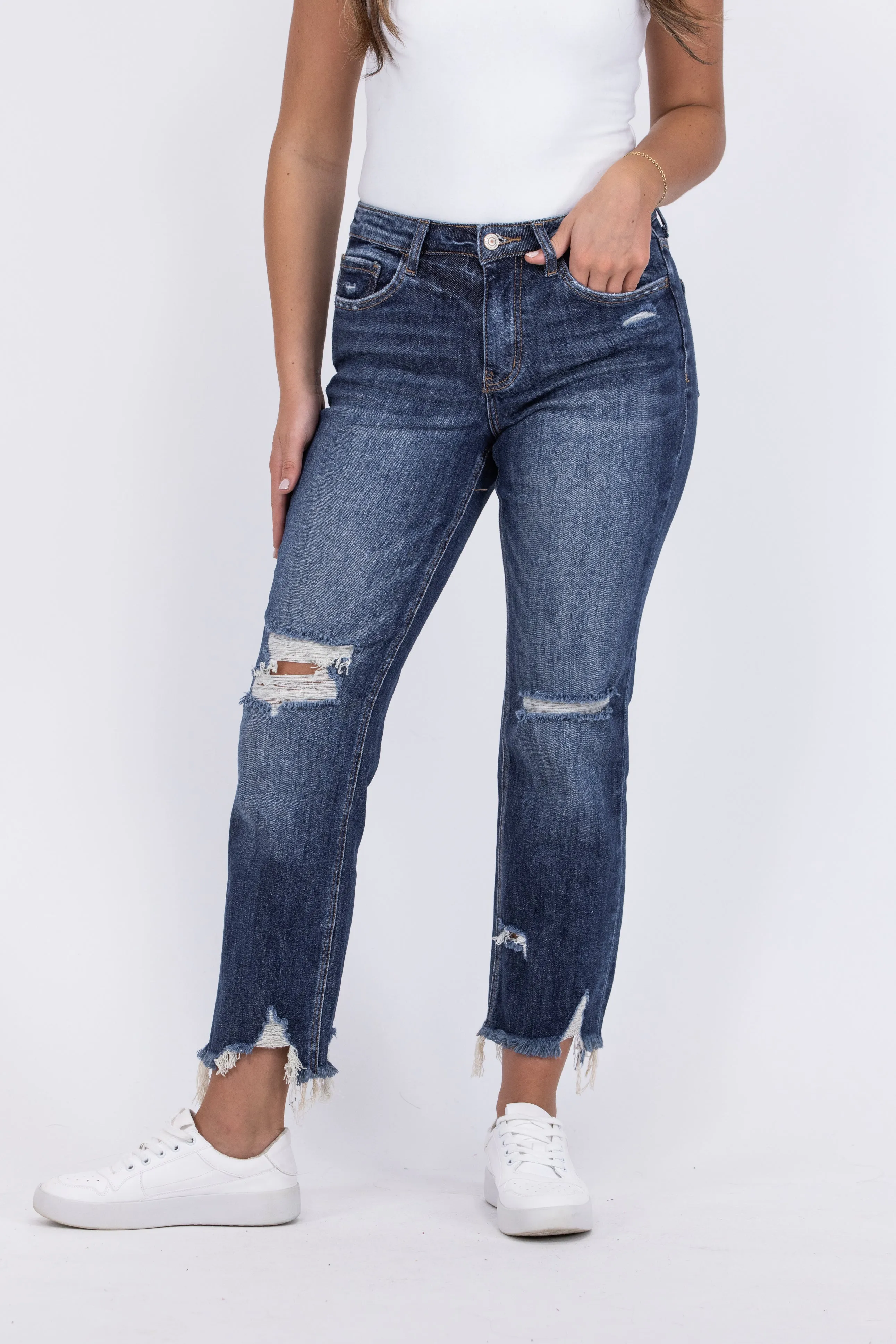 Running Errands With Friends from Lovervet: High-Rise Crop Straight Leg